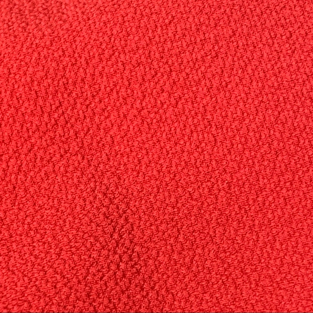 💥 SOLD💥Maggy London Ruffle Sleeve Mock Neck Red Cocktail Dress 10 - Picture 6 of 11